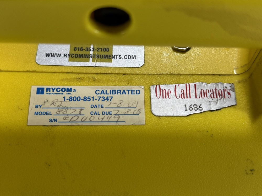Rycom 8878 Wire Line Utility Cable Pipe Transmitter Only ~ WORKING/BAD BATTERY