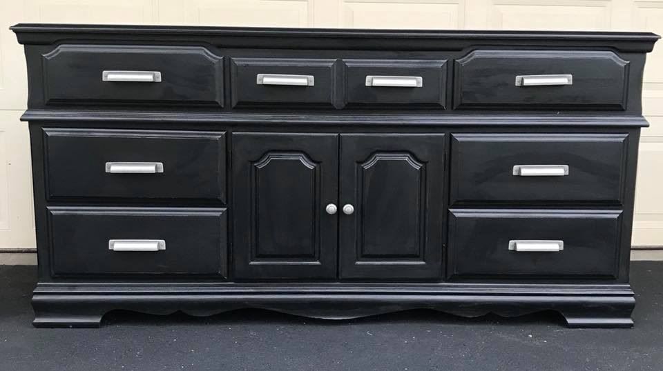 4" Iron Craft Bin Pull Tumbled Pewter