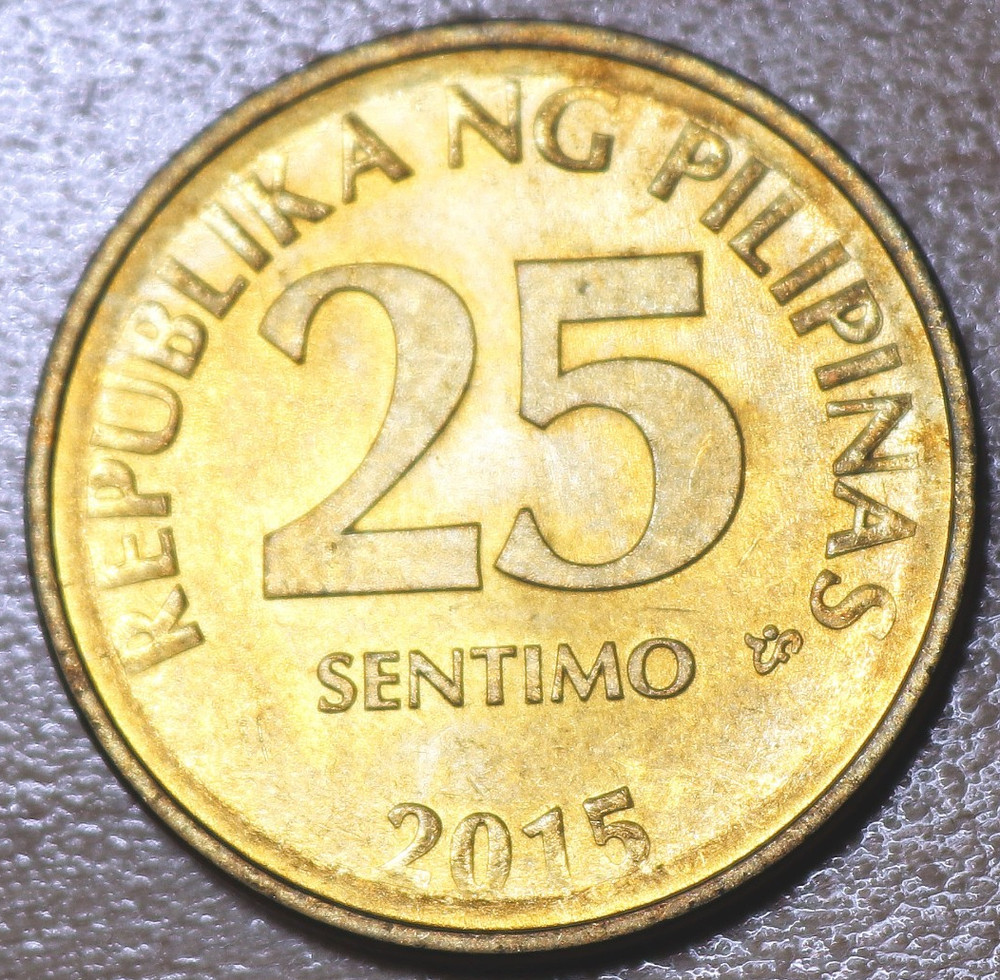 2015 Philippines 25 Sentimos Unc.