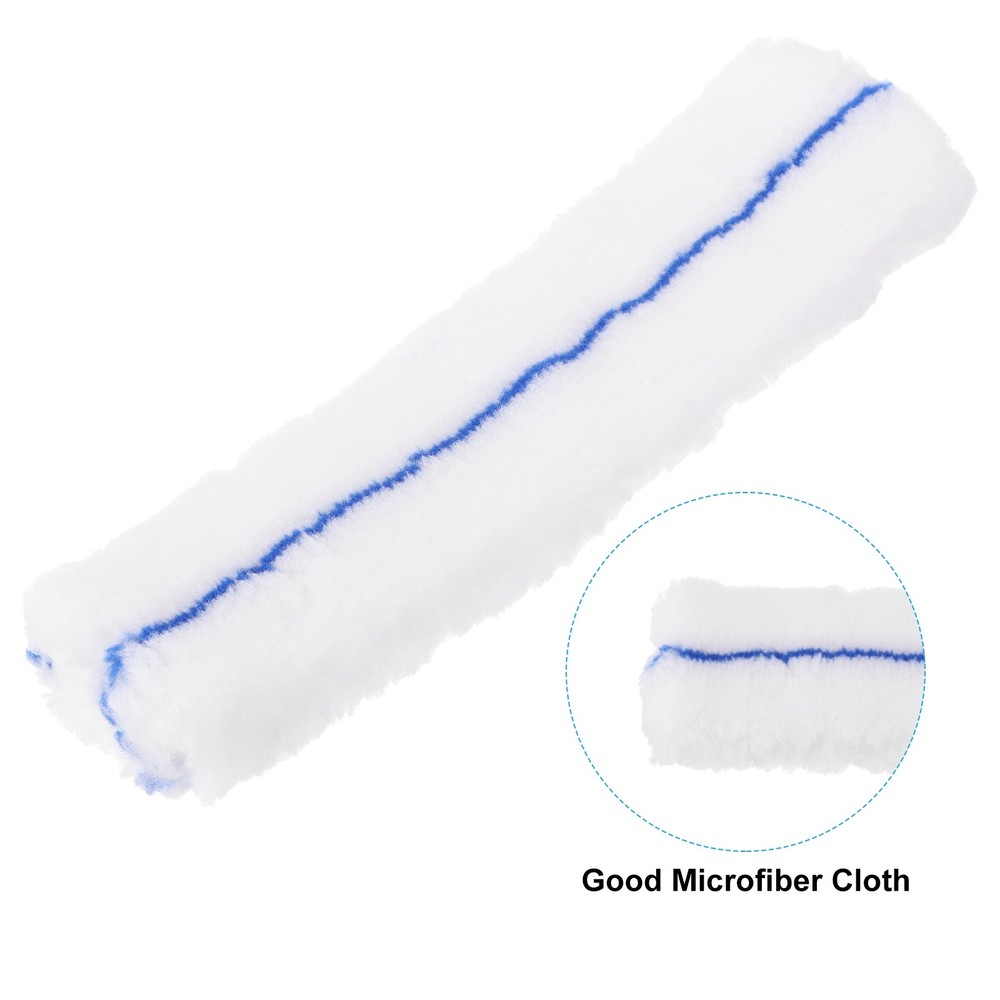 Microfiber Window Scrubber Replacement Head 9.84" Blue/White