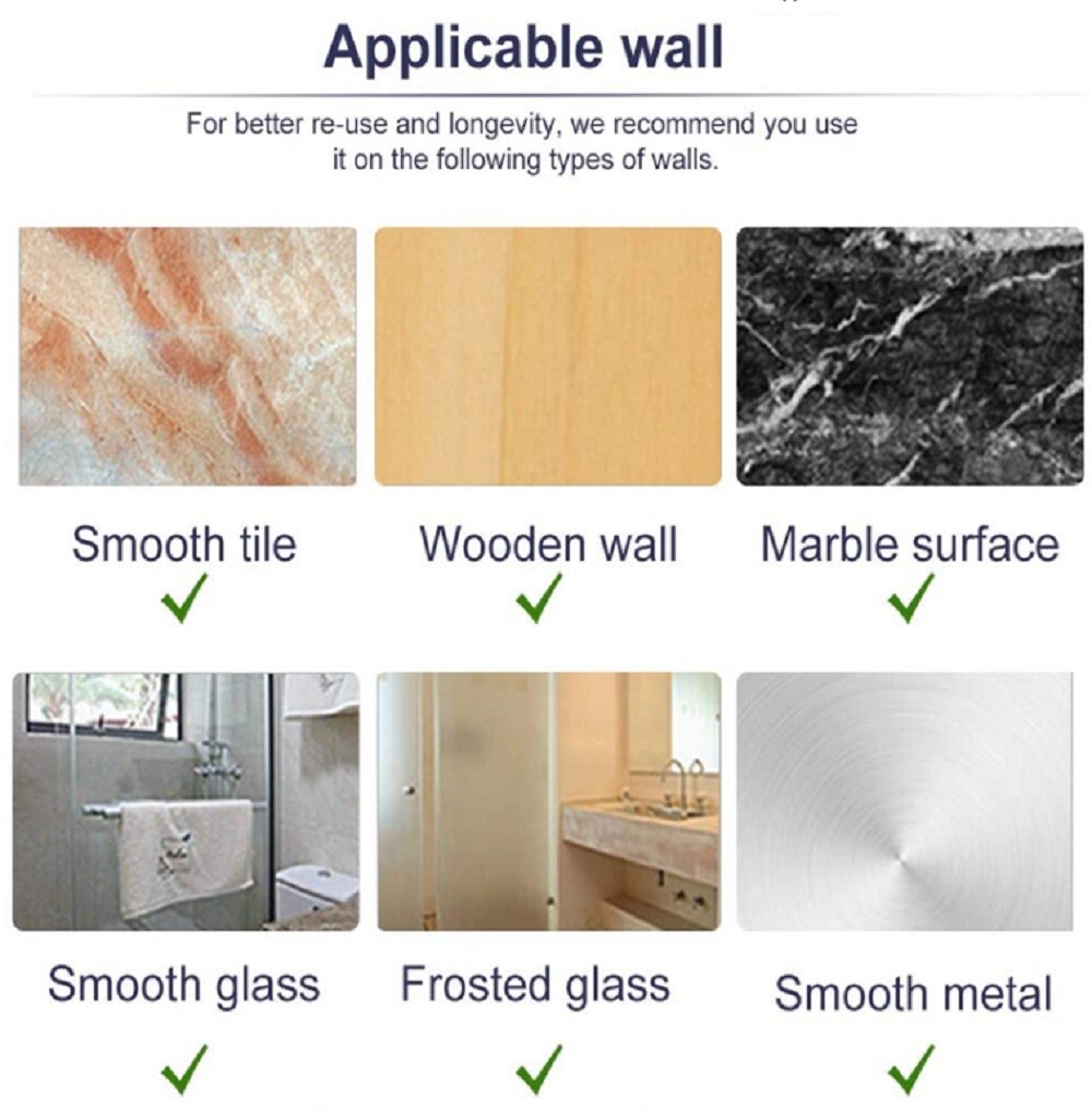 4-Pack Self-Adhesive Broom Holder Set – Wall-Mounted Mop and Broom Gripper Racks