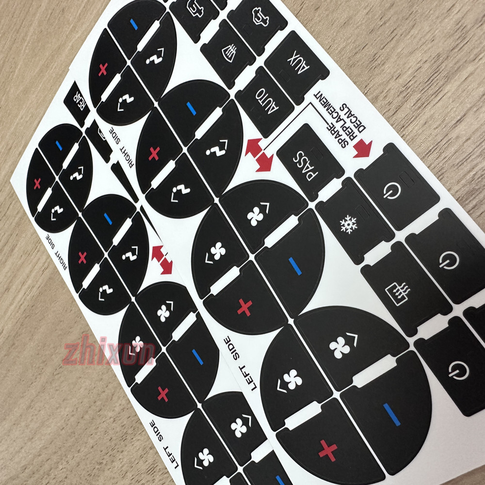 2x AC Dash Button Decal Stickers Replacement Repair fits For Chevrolet GMC Tahoe