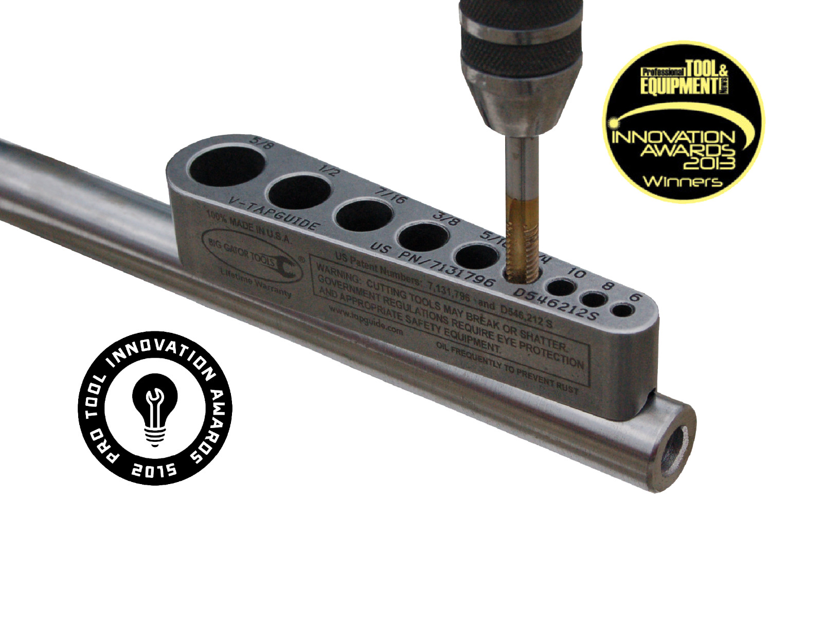 1 Tap guide -Helps tap gun barrels, pistols, gunsmith, automotive, sites, slings