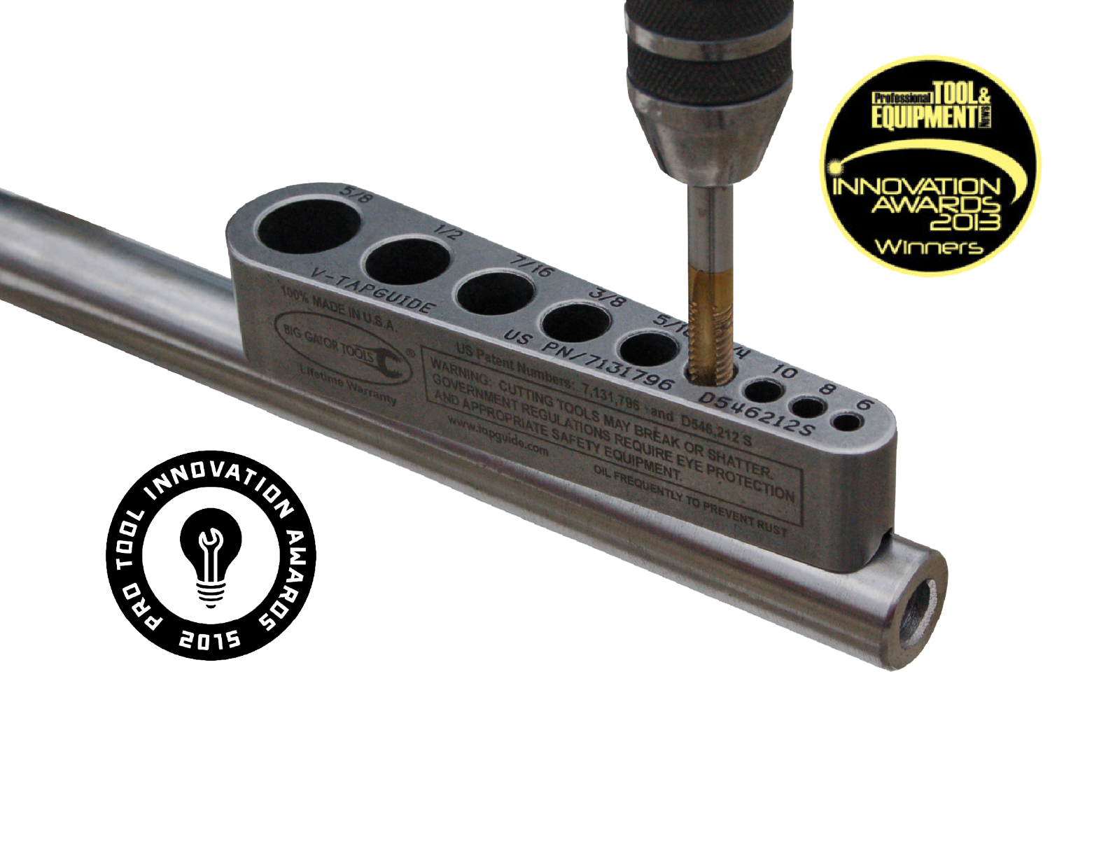 1 Tap guide -Helps tap gun barrels, pistols, gunsmith, automotive, sites, slings