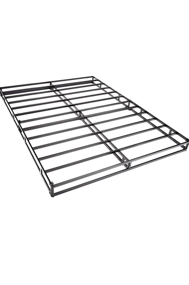 AmazonBasics King Box Spring Foundation White Metal Fabric Bed Accessory