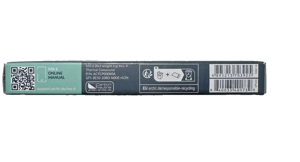 ARCTIC MX-6 4g Ultimate Performance Thermal Paste for CPU Consoles Graphics Card
