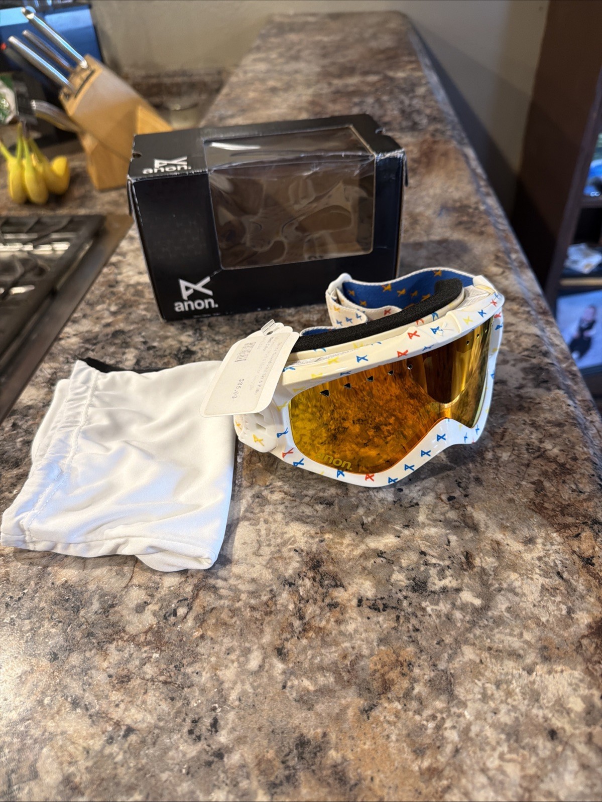 Anon Majestic Women's Ski Goggle White Hydro Multi Color DEAD STOCK NIB UglyBox