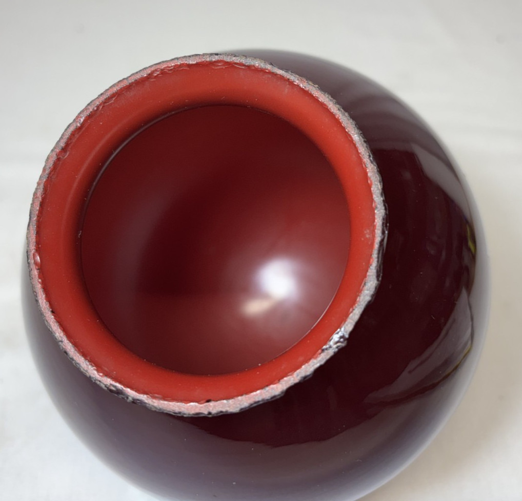 Vtg Exit Glass Light Globe Wall Sconce Cast Iron Fixture Art Deco Shade USA #L61