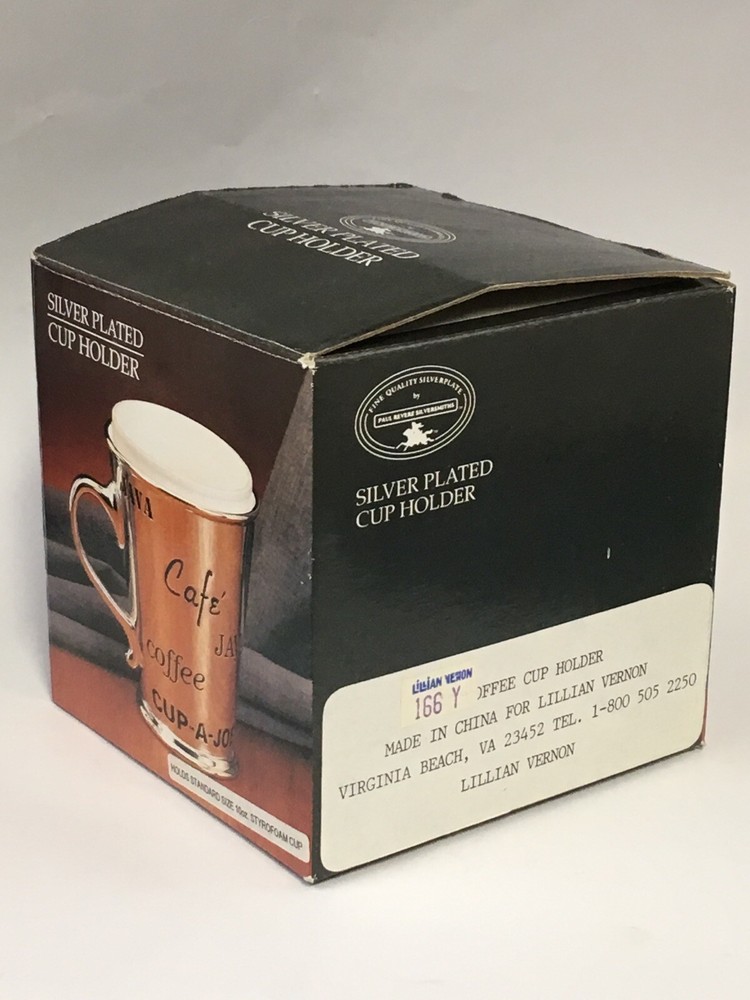 Silver Plated Coffee Cup Holder Paul Revere Silversmiths for 10 Ounce Cup