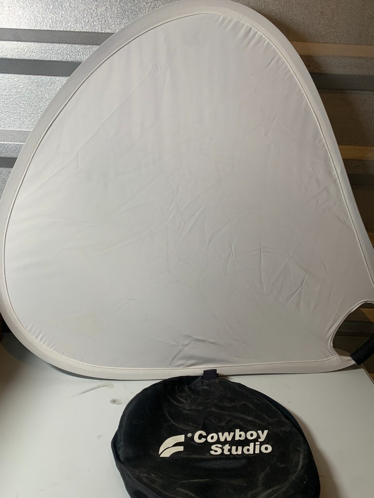 25" 2in1 White / Silver Portable Light Reflector