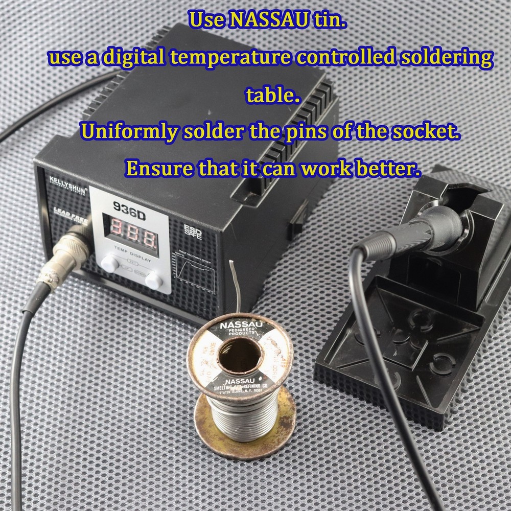 One Gold plated 5687 (to) 6SN7 Vacuum tube convert socket