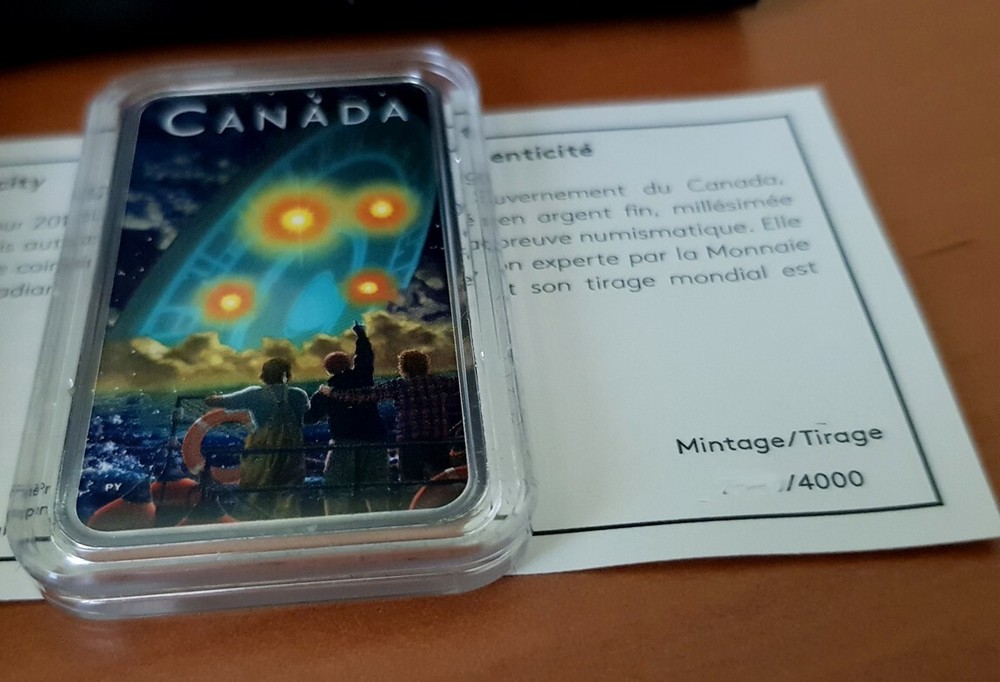 2019 Canada Shag Harbour UFO Incident $20 Unexplained Phenomena Silver GITD Coin