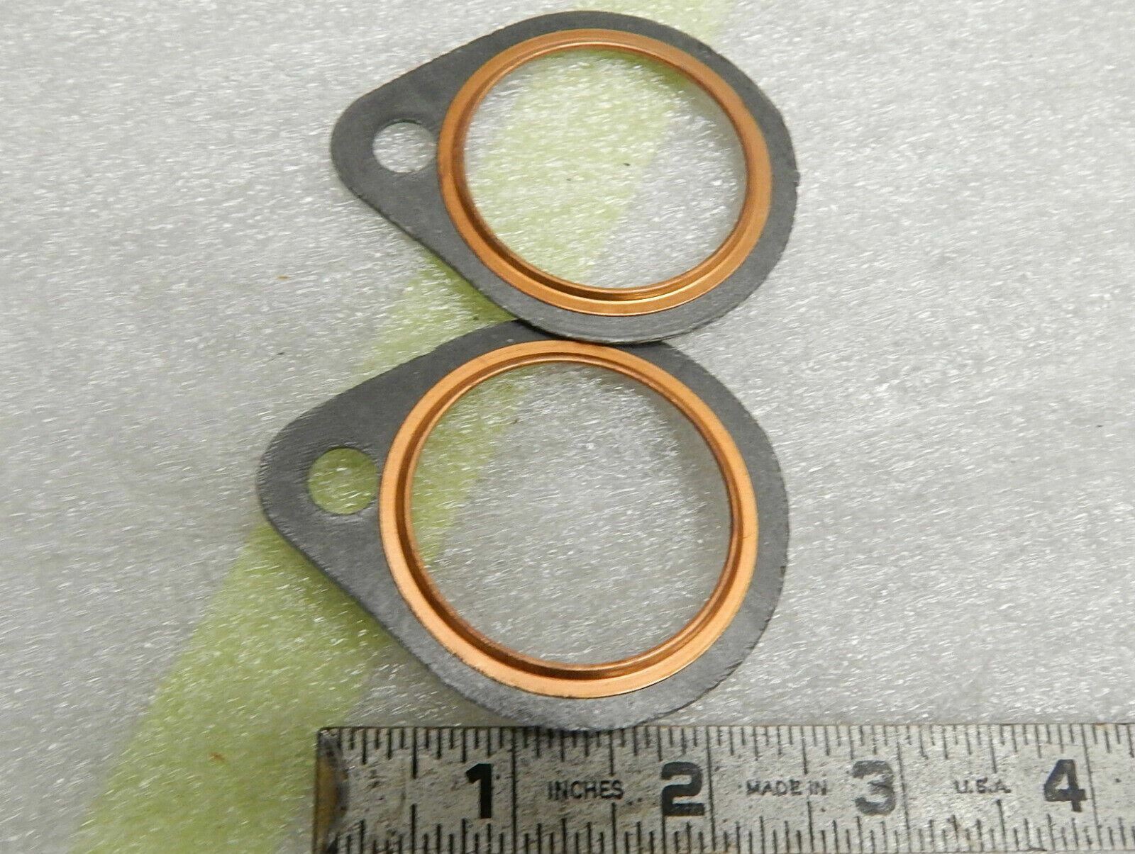 Pair Exhaust Gasket Harley Shovelhead FX FLH Wi Glide superglide Low rider 66-84