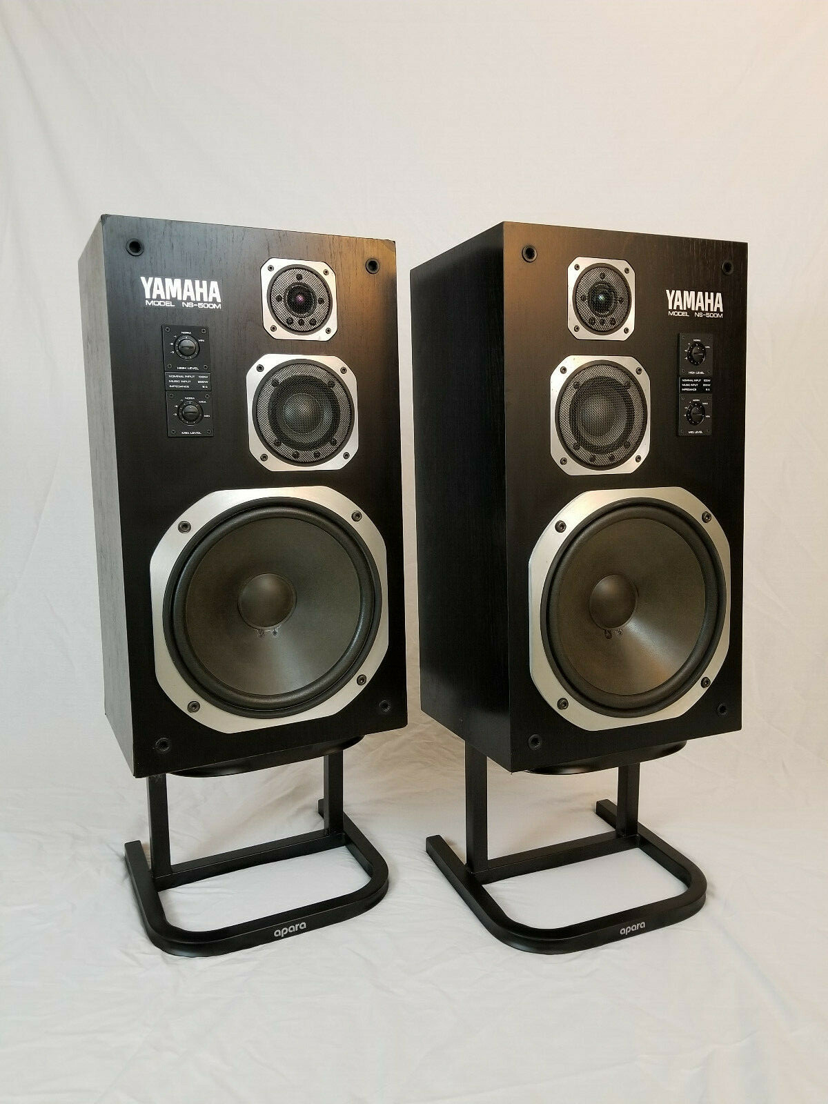 APARA™ Vintage Speaker Stands   Black Powder-Coated Steel  (One Pair)