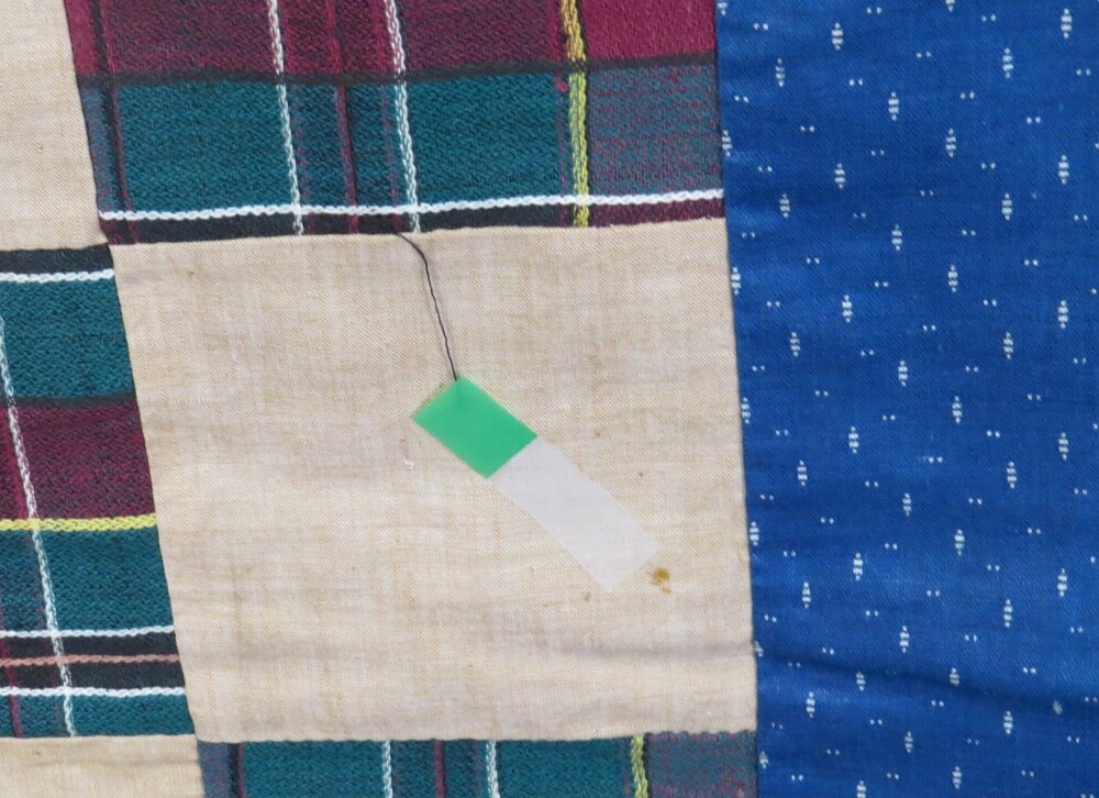 Vntg Quilt Top - Scrappy 9-Patch