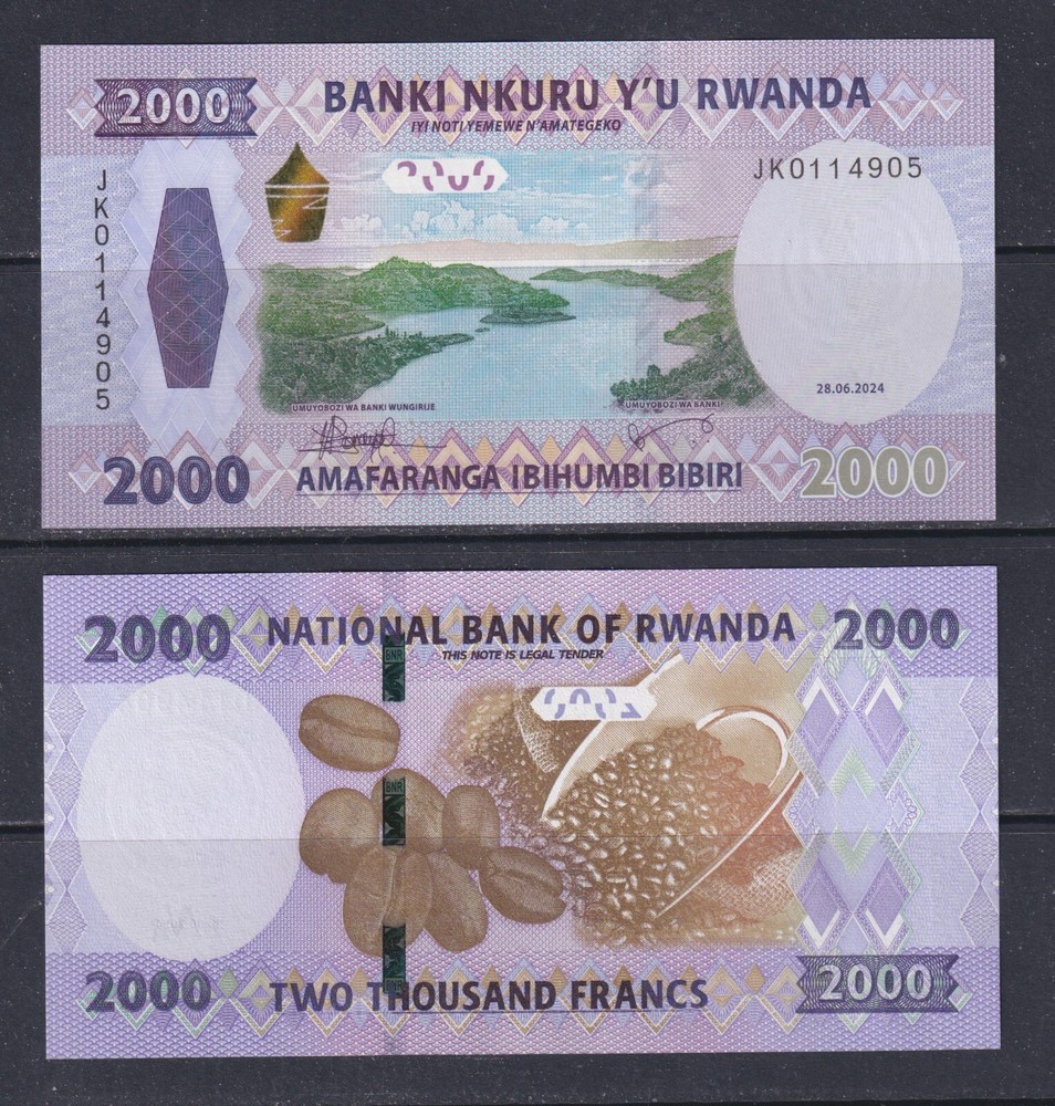 RWANDA - 2024 2000 Francs UNC Banknote
