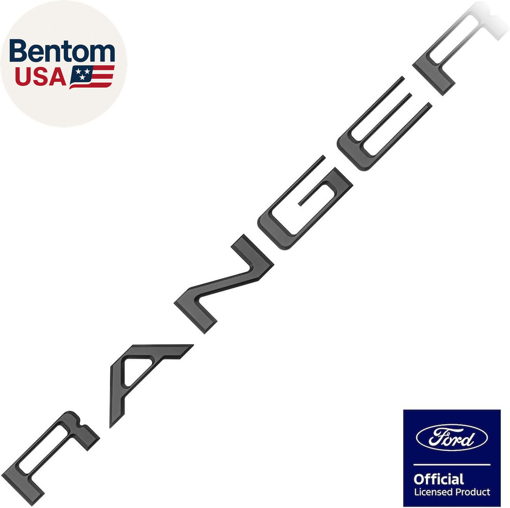 Premium Tailgate Letter Insert Kit for 2019-2023 Ford Ranger (Graphite)
