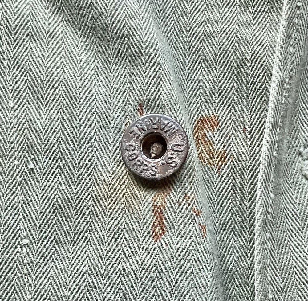 WW2 US Marines USMC P41 HBT Jacket Named