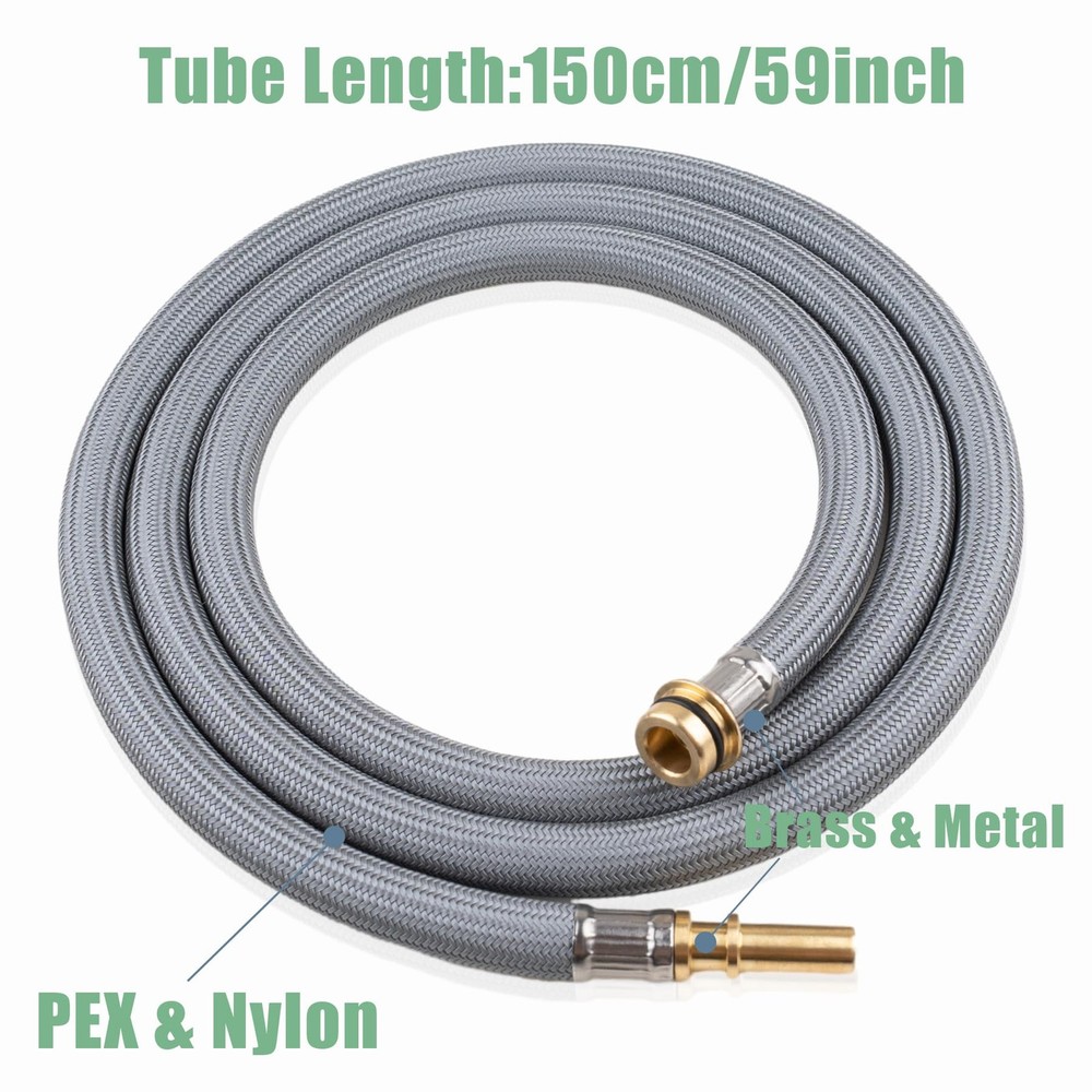 88624000 Pull-Out Hose for Hansgrohe Kitchen Faucets, Pull Down Spray Gray