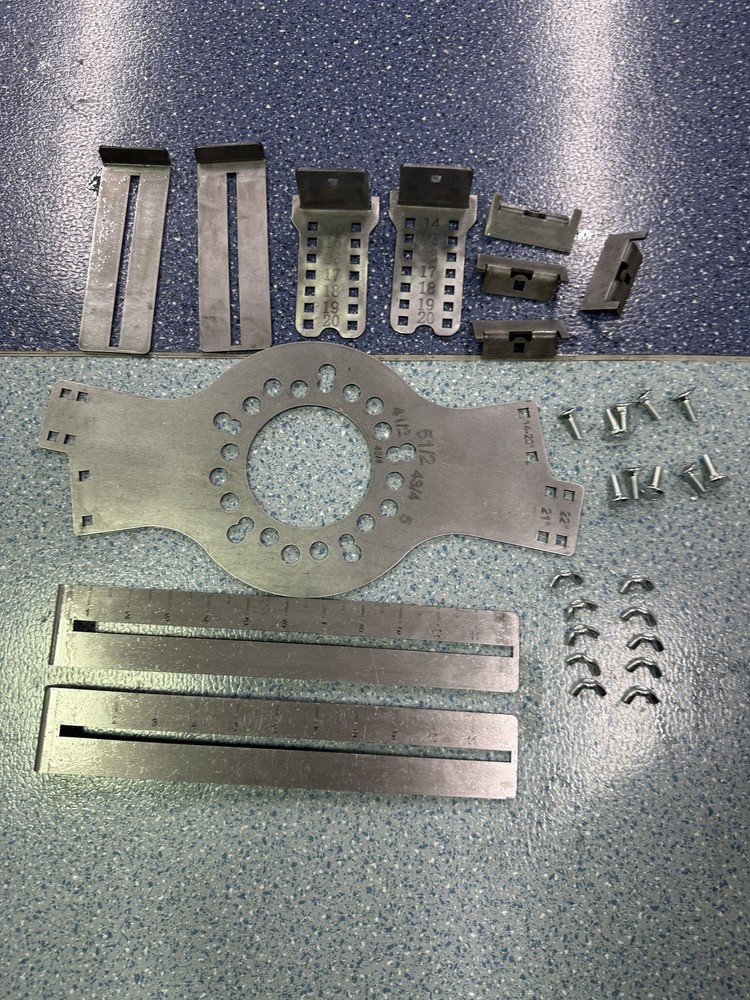 Wheel Fitment Testing Tool, Tire Size Fit Test Measuring Mockup, 5-Lug Pattern