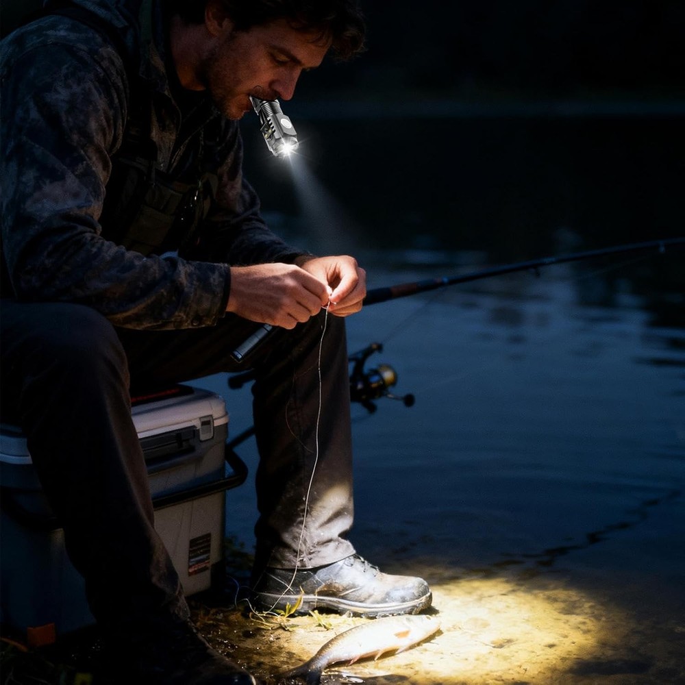 5 Pack Mini LED Flashlight - Rechargeable Waterproof Magnetic Base Night Use