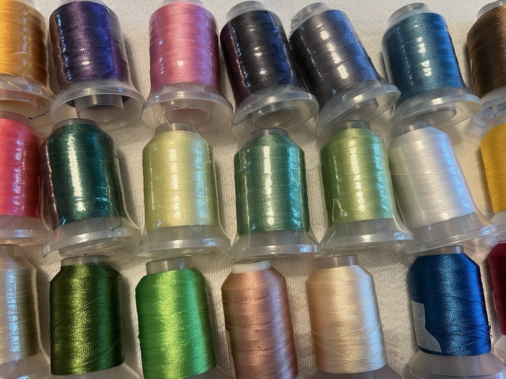 embroidery thread spools