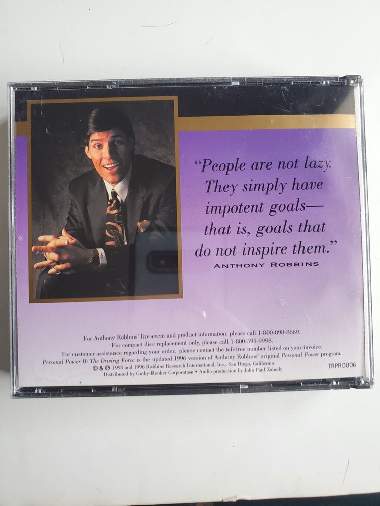 Anthony Robbins' Personal Power Volume 5 How to Create a Compelling Future CD