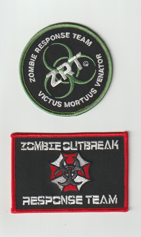 Zombie Response Team non shield shape patches shipped from Australia