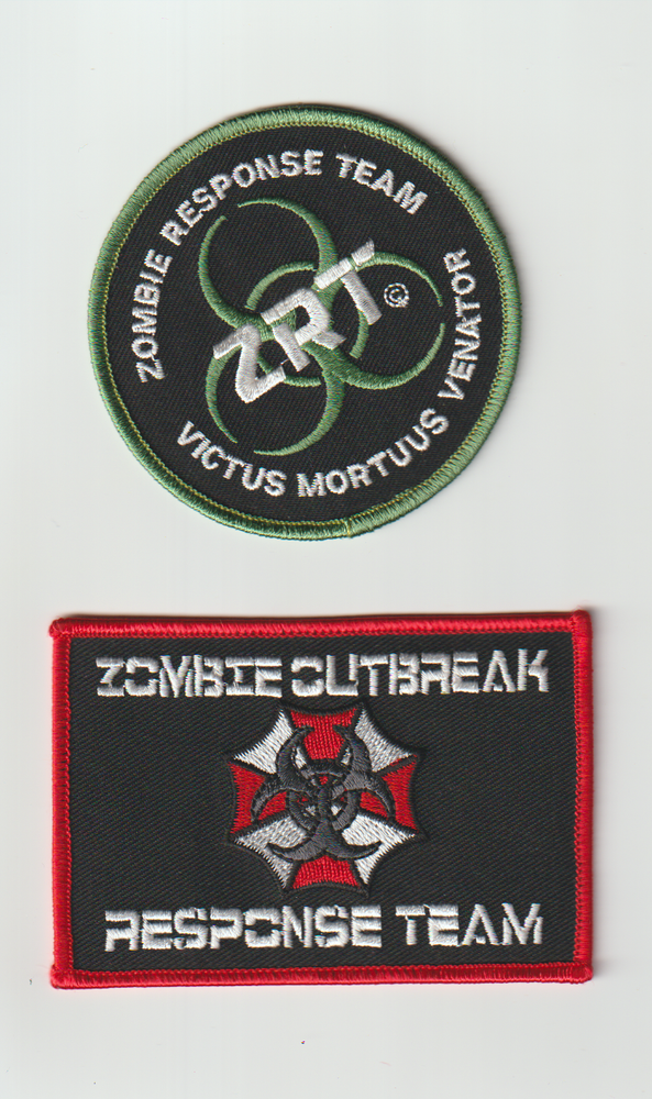 Zombie Response Team non shield shape patches shipped from Australia