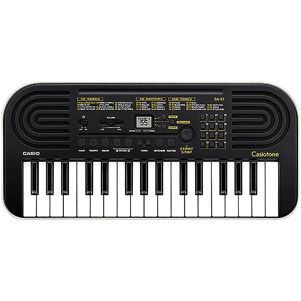 Casio SA-51 32-Key Mini Portable Keyboard, Black, New