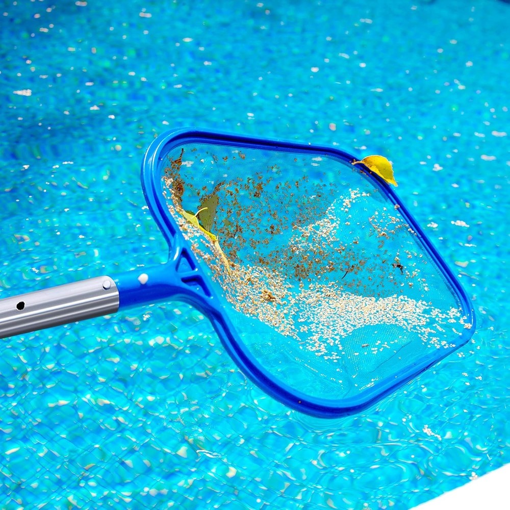 Ultra Fine Mesh Pool Skimmer Net Leaf Rake Deep Bag Cleaning Tool 17”