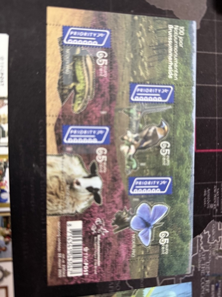 Netherlands postage stamps 4 mini sheets issued around 2005