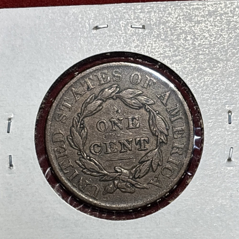 1832 1c Coronet or Matron Head Large Cent Double Profile