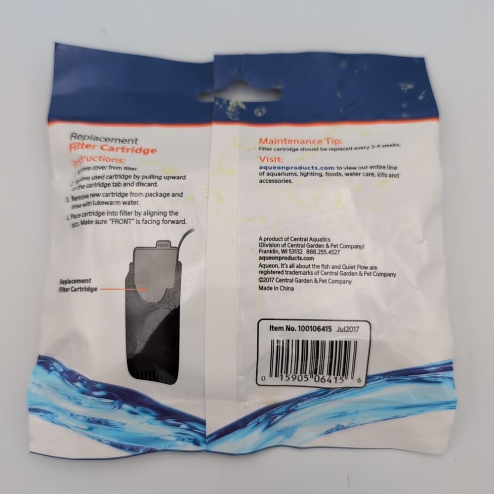 Aqueon QuietFlow Replacement Filter Cartridge X-Small 3 pack