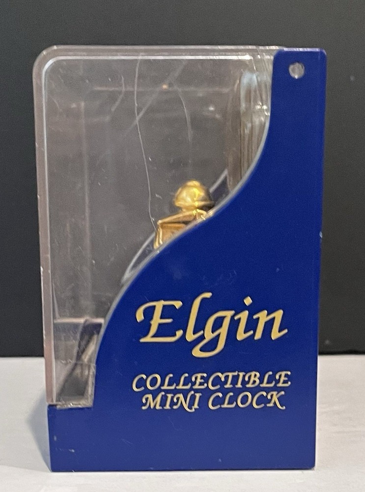 Elgin Collectible Mini Clock Train. Excellent Condition, Needs New Battery