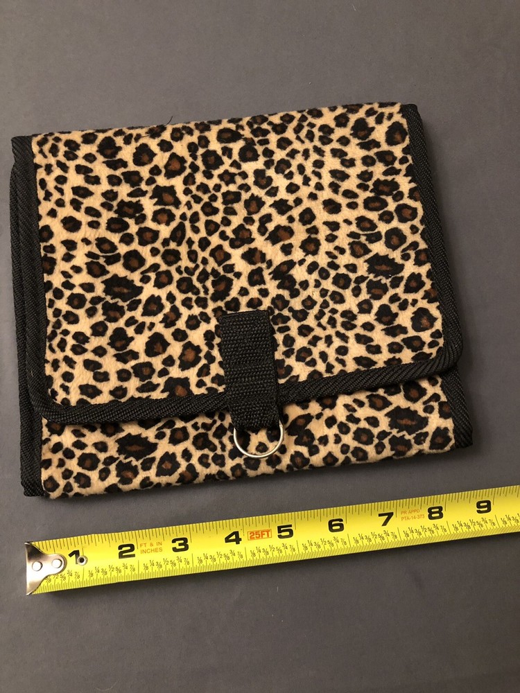 Cheetah Soft Material Organizer for Makeup & Etc