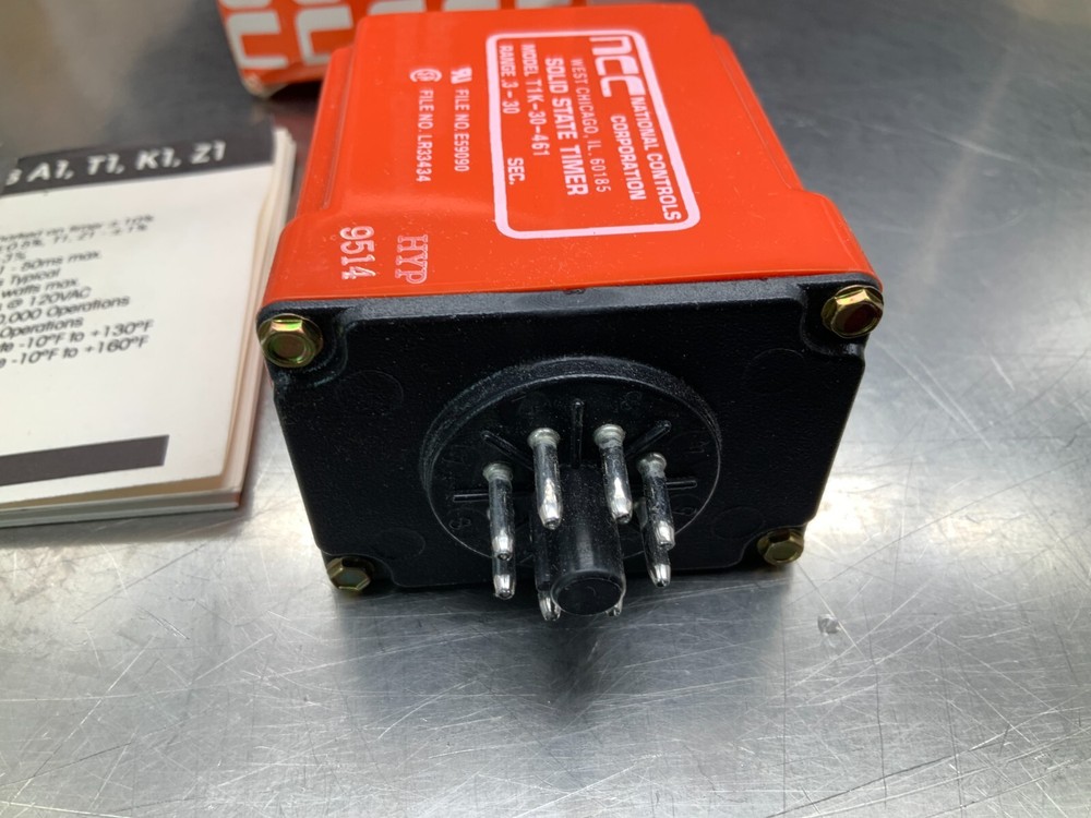 NCC T1K-030-461 Solid State Timer, Range .3-30 Seconds