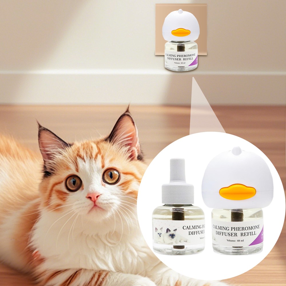 Cat Calming Diffuser Support Soothing Stress Heating Diffuser Cat Pheromones