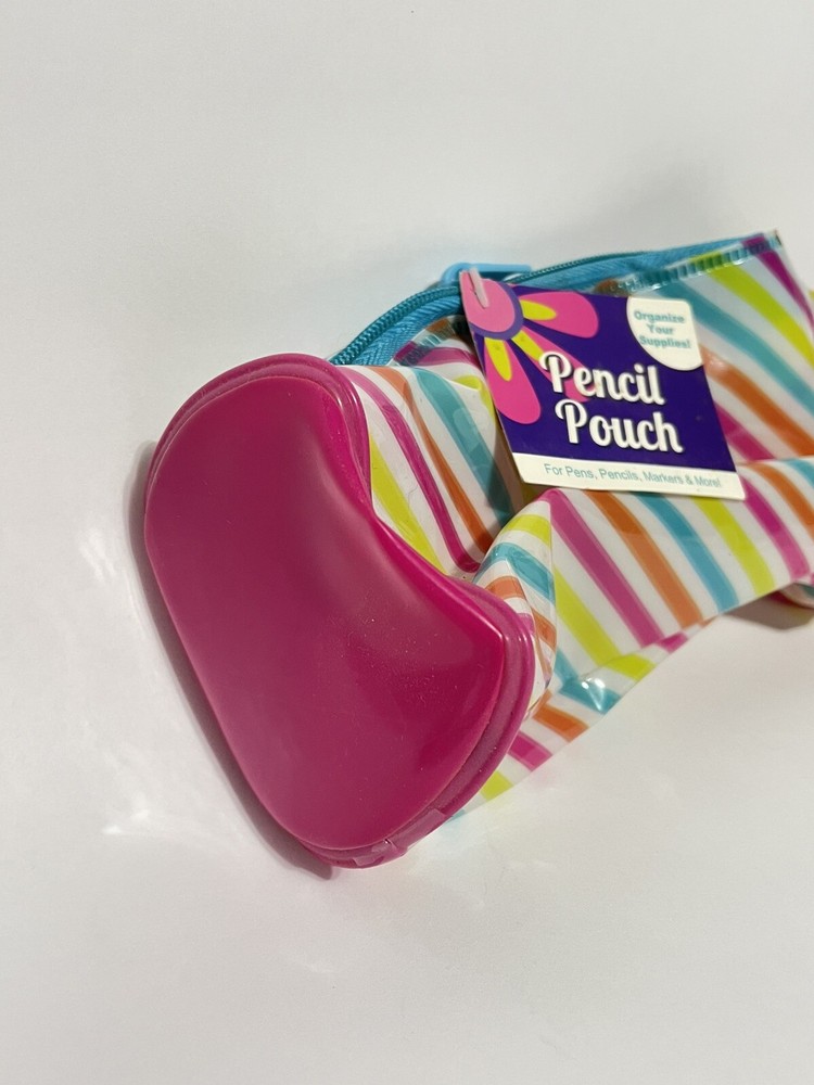 Pencil Pouch, Colorful, Plastic