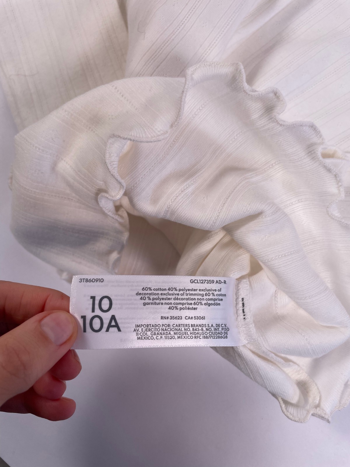 Lot of 3 - Girls Clothing: 2 pcs Shorts Size L Plus, 1 pcs Carter's Blouse Size