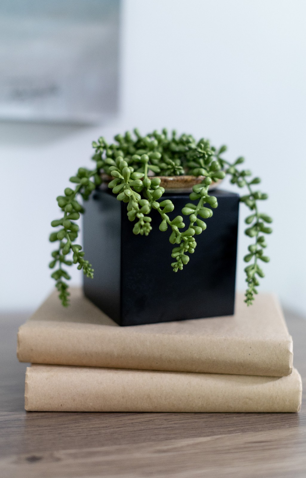 Black 4 Inch Solid Wood Block Cube 4x4x4 inches