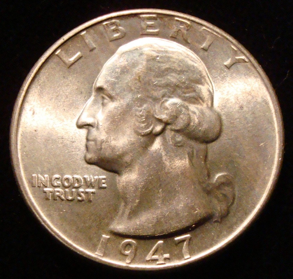 1947-D Washington quarter UNC