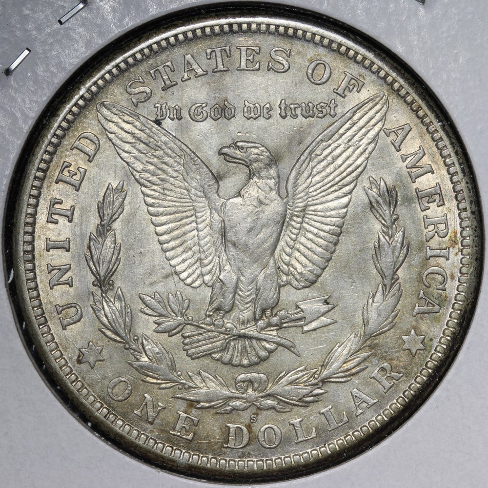 1921-S Morgan Silver Dollar AU E235 JS