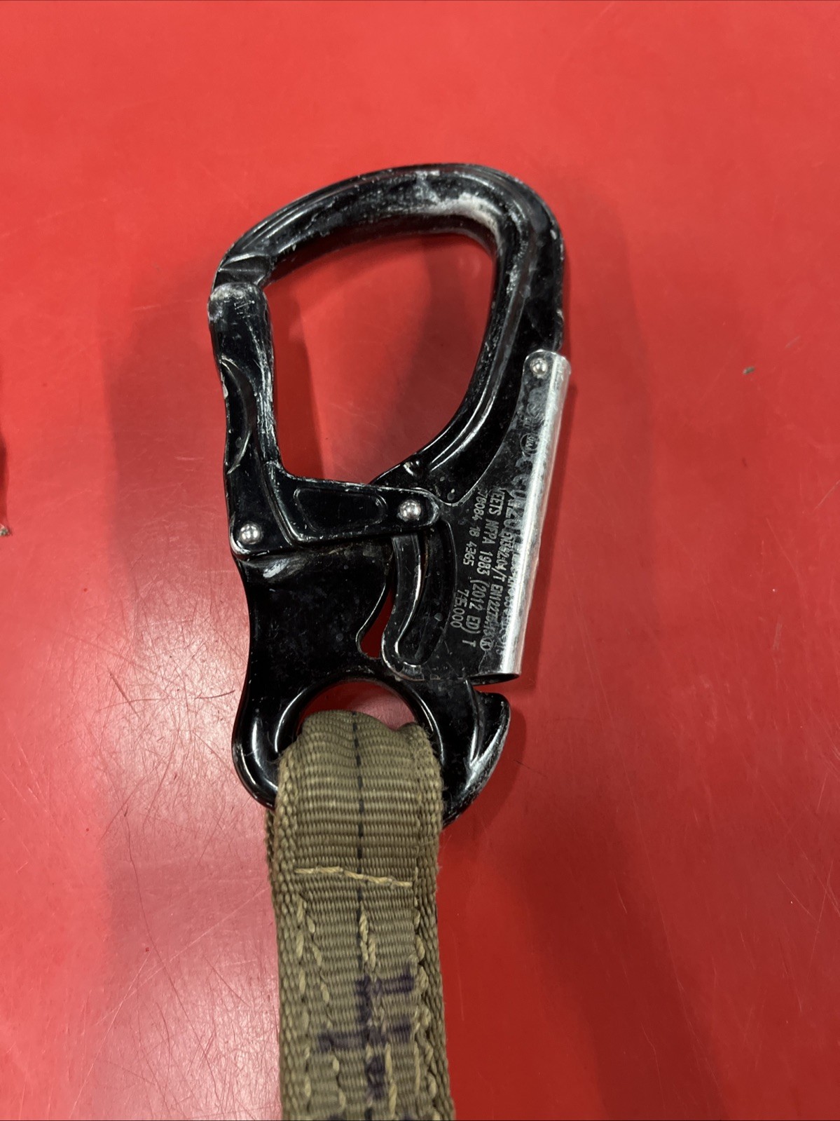 US Special Ops ATTACK! OPGEAR Safety Retention Lanyard Helo Strap w. Carabiners