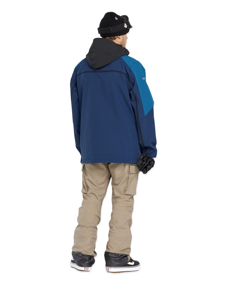 Volcom Brighton Pullover Men's Winter Jacket, Navy, Small