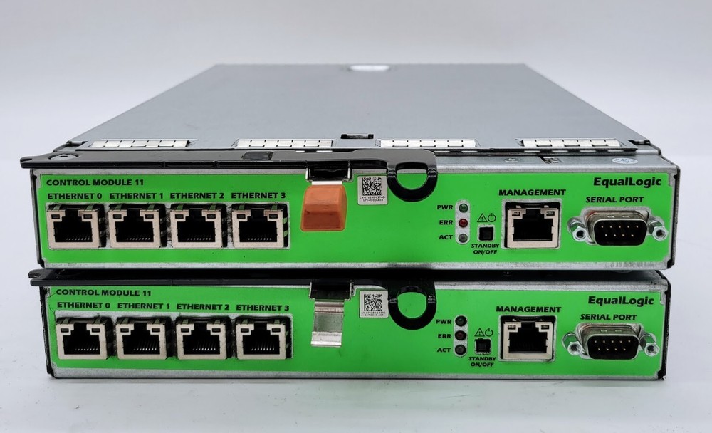 Lot of 2 DELL EQUALLOGIC CONTROL MODULE TYPE 11 CONTROLLER MODULE E09M001