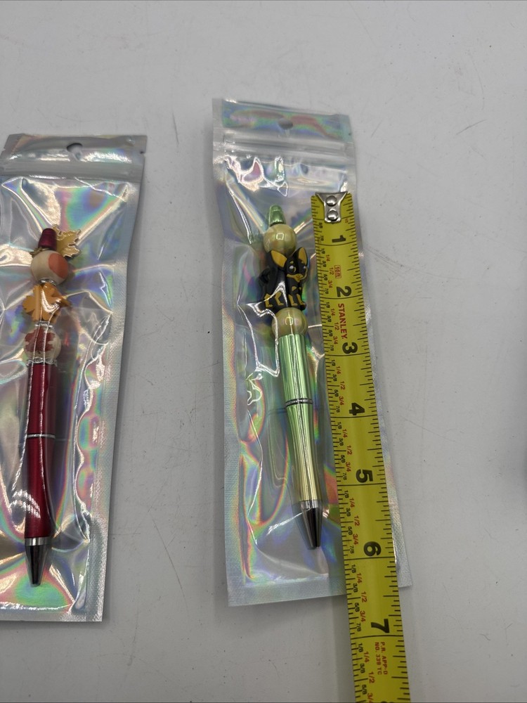 4 miscellaneous beaded pens set Cute