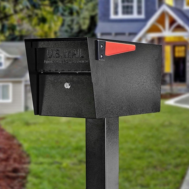 Locking Security Mailbox USPS Approved Anti-Theft Parcel Drop Steel Construction