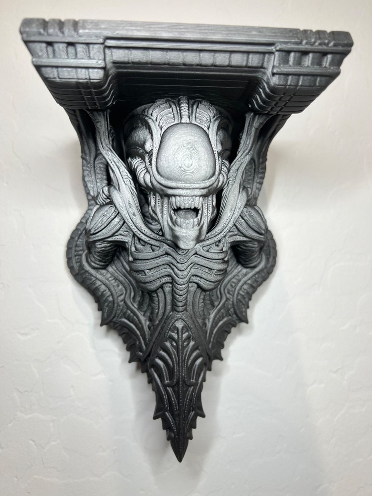 Alien xenomorph wall shelf
