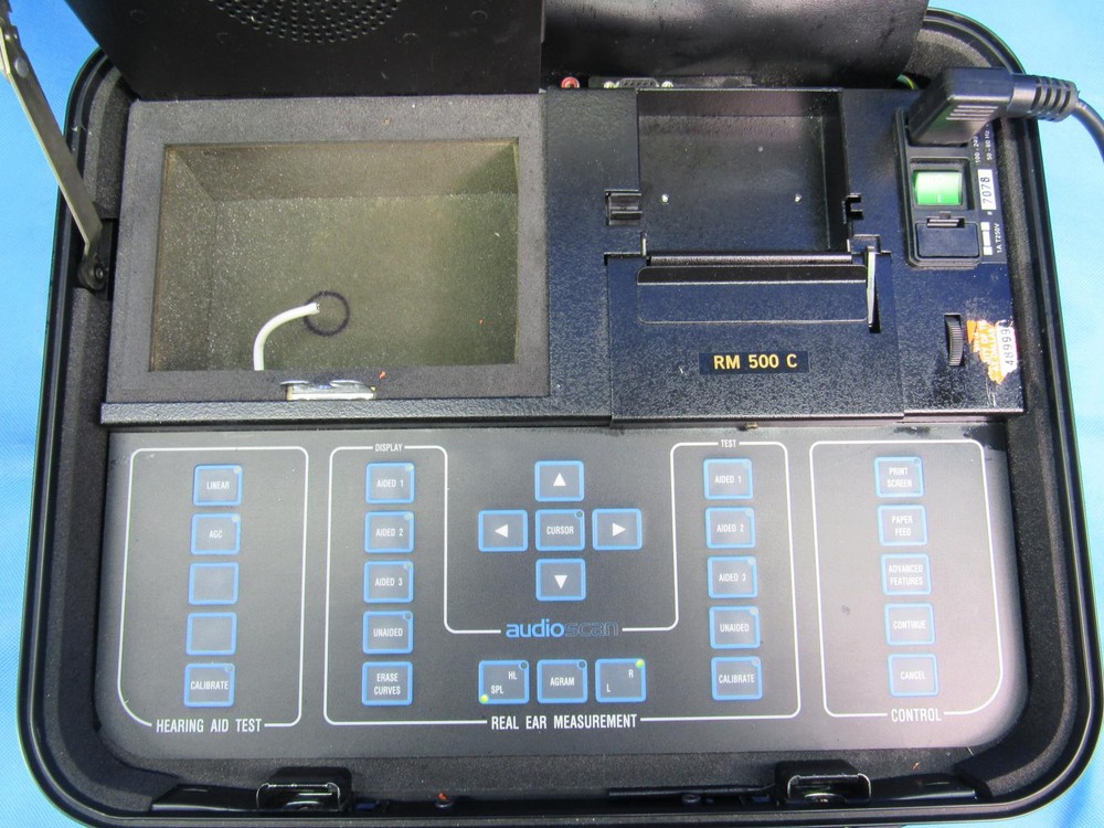 AUDIOSCAN RM500 PORTABLE HEARING AID ANALYZER